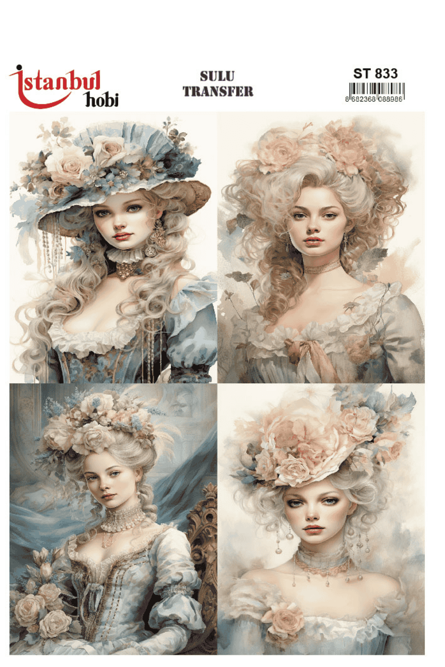 Sulu Transfer Kadınlar Desen Seri ST833