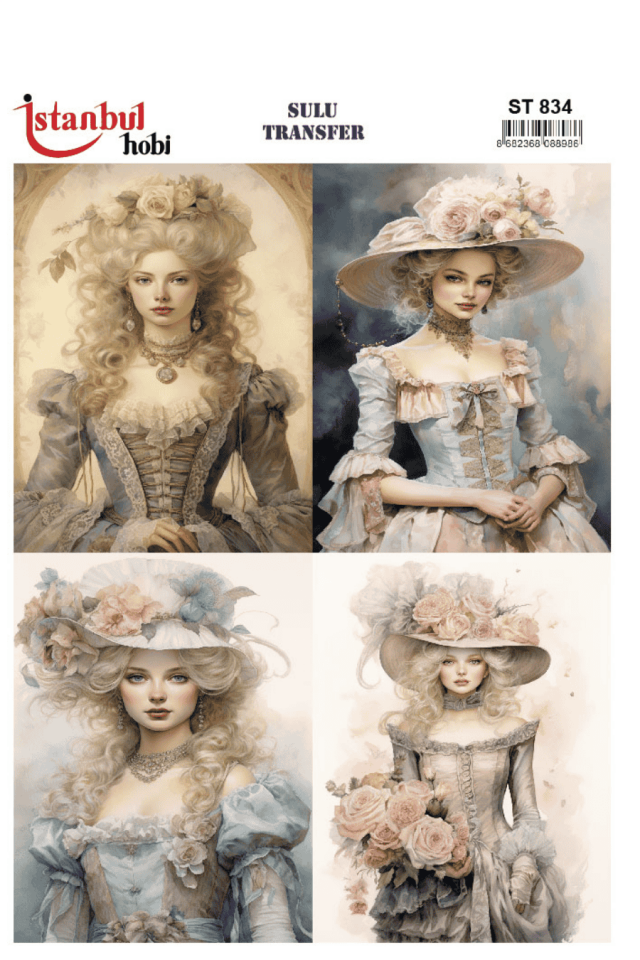 Sulu Transfer Kadınlar Desen Seri ST834