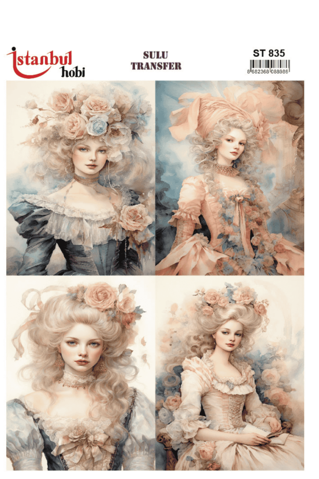 Sulu Transfer Kadınlar Desen Seri ST835