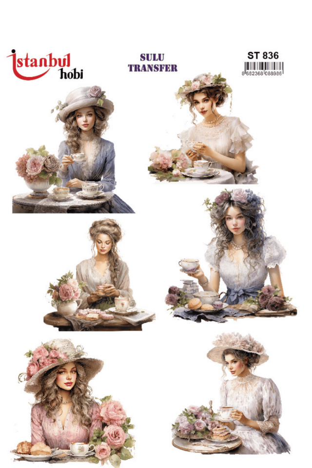 Sulu Transfer Kadınlar Desen Seri ST836