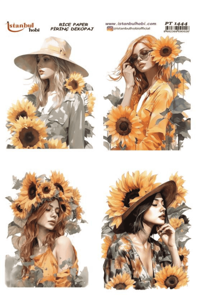 Pirinç Dekopaj Ayçiçek Serisi PT-1444
