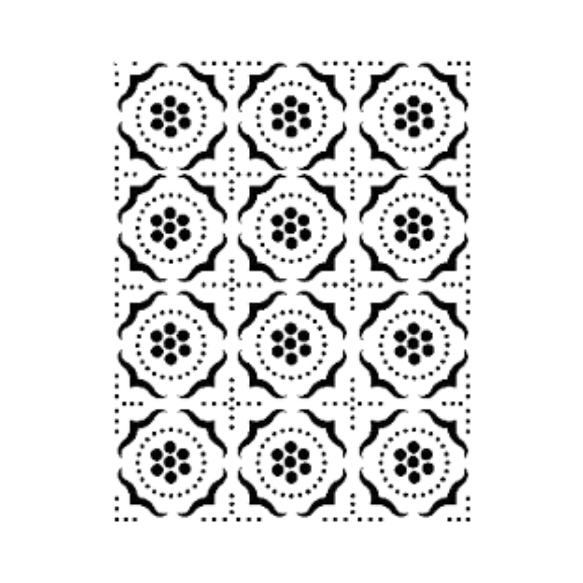 Geometri Model A4 Stencil Şablon AS492