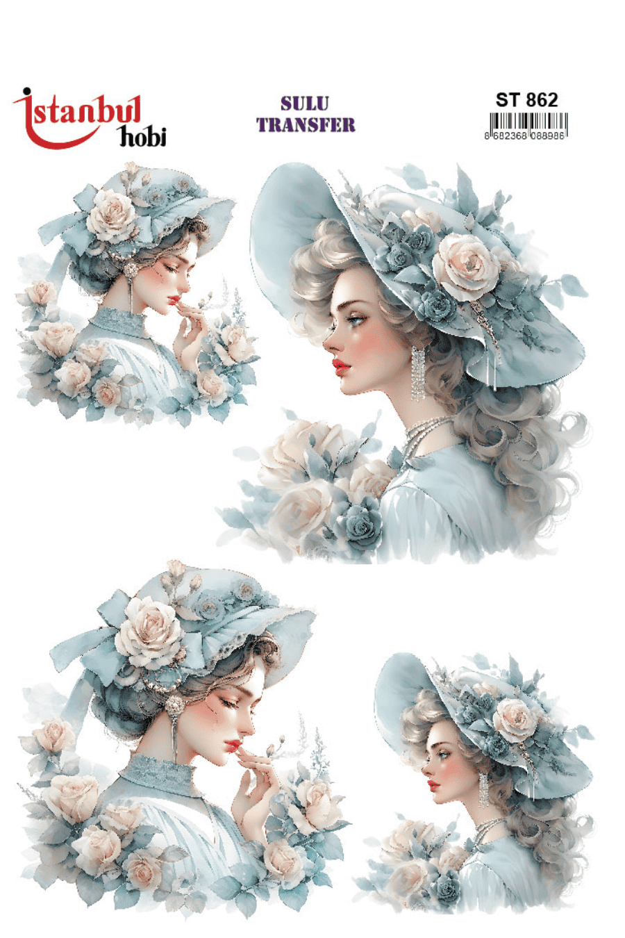 Sulu Transfer Kadınlar Desen Seri ST862