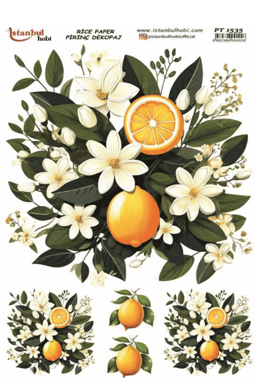 Pirinç Dekopaj Limon Desen Serisi PT-1535