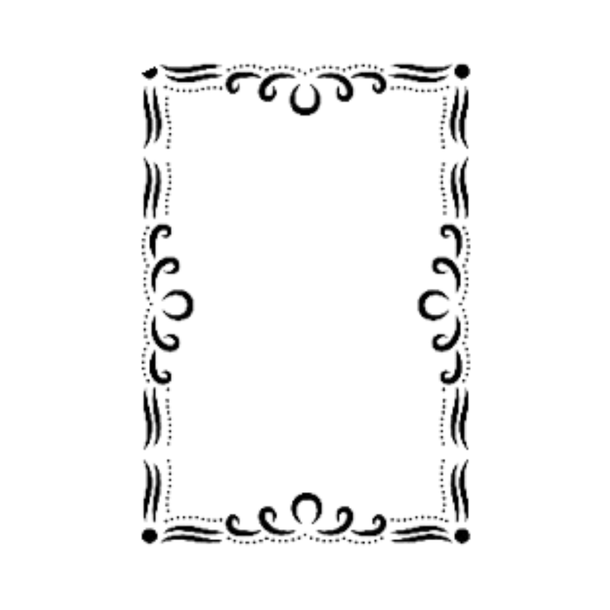 Çerçeve Model A4 Stencil Şablon AS490