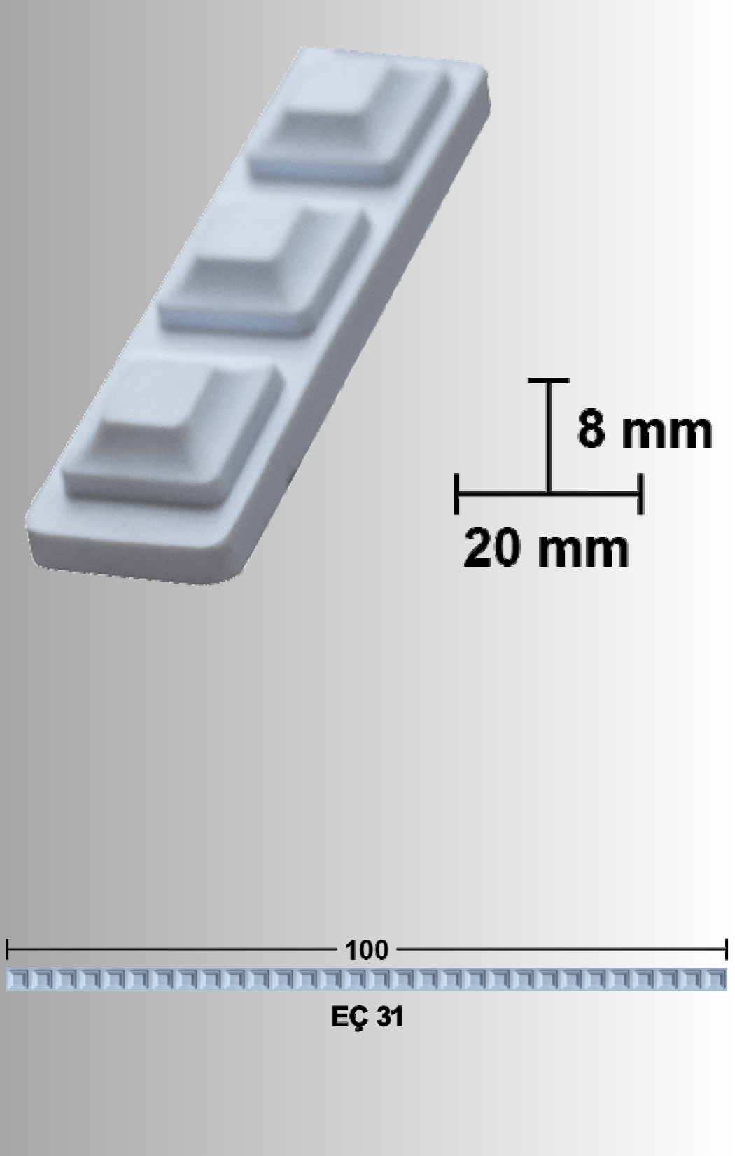 Esnek Mobilya Çıtası EÇ-31 100cm