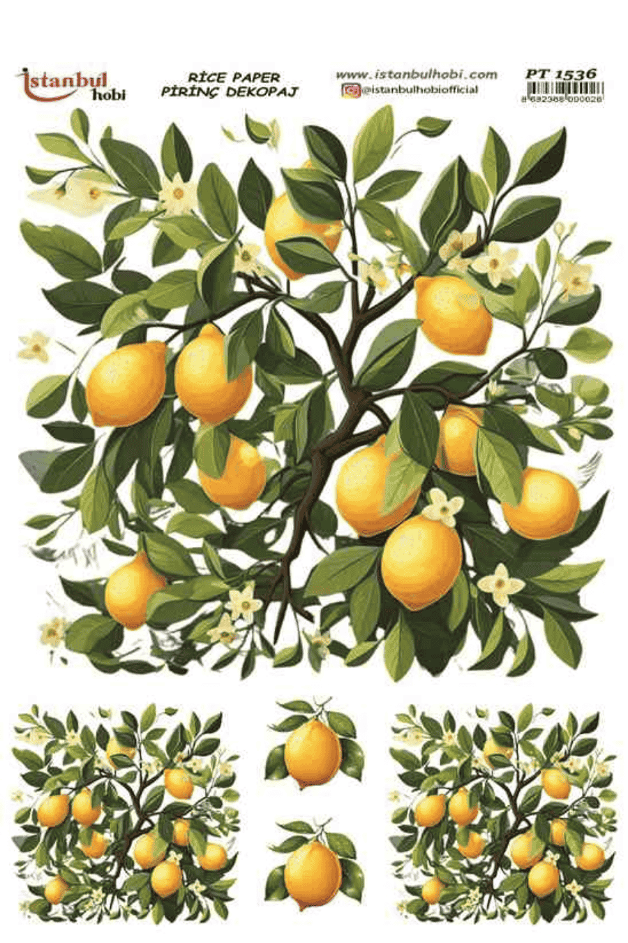 Pirinç Dekopaj Limon Desen Serisi PT-1536