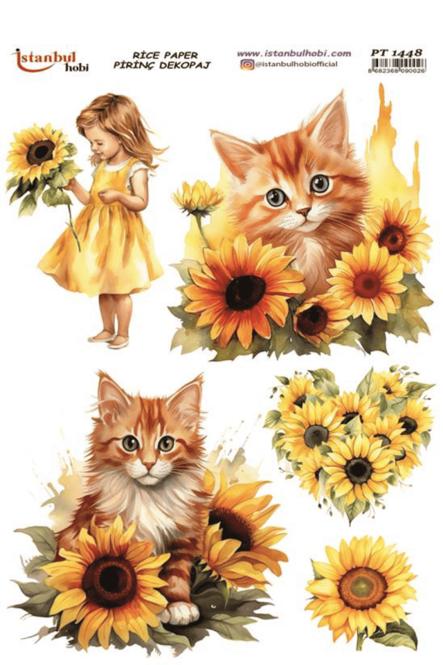 Pirinç Dekopaj Ayçiçek Serisi PT-1448
