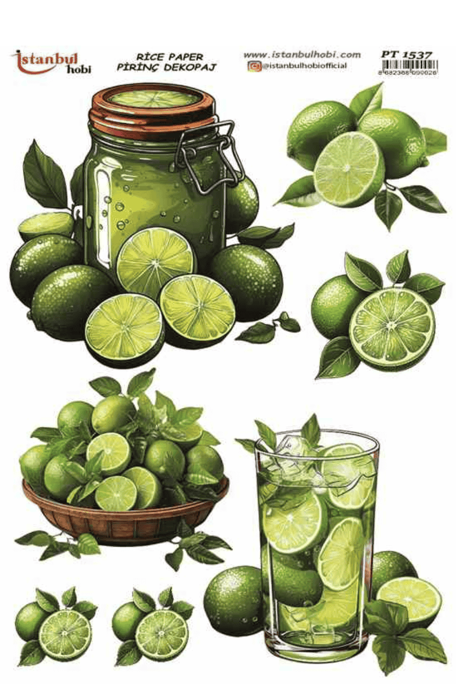 Pirinç Dekopaj Limon Desen Serisi PT-1537