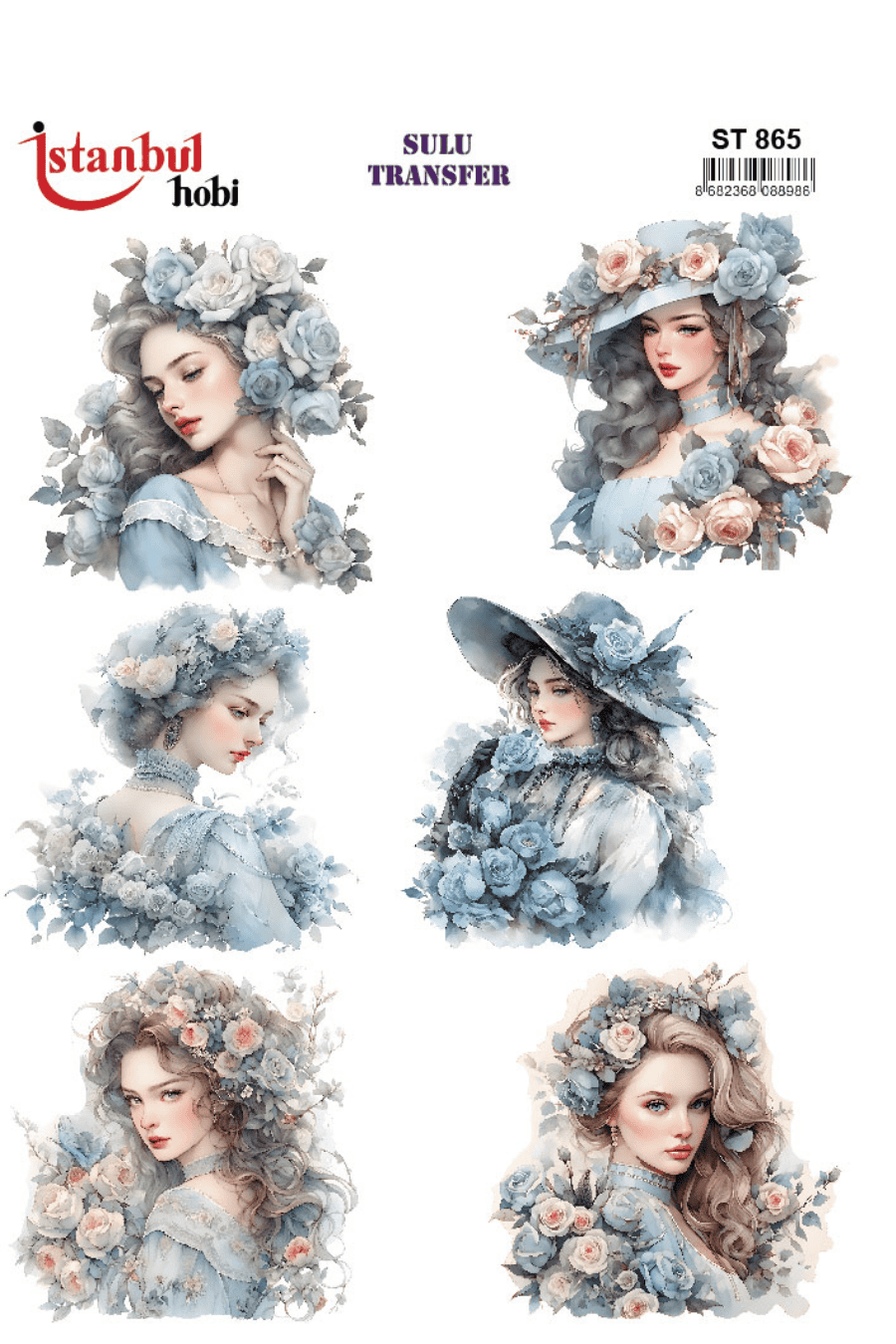 Sulu Transfer Kadınlar Desen Seri ST865