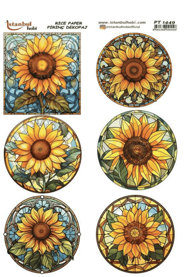 Pirinç Dekopaj Ayçiçek Serisi PT-1449