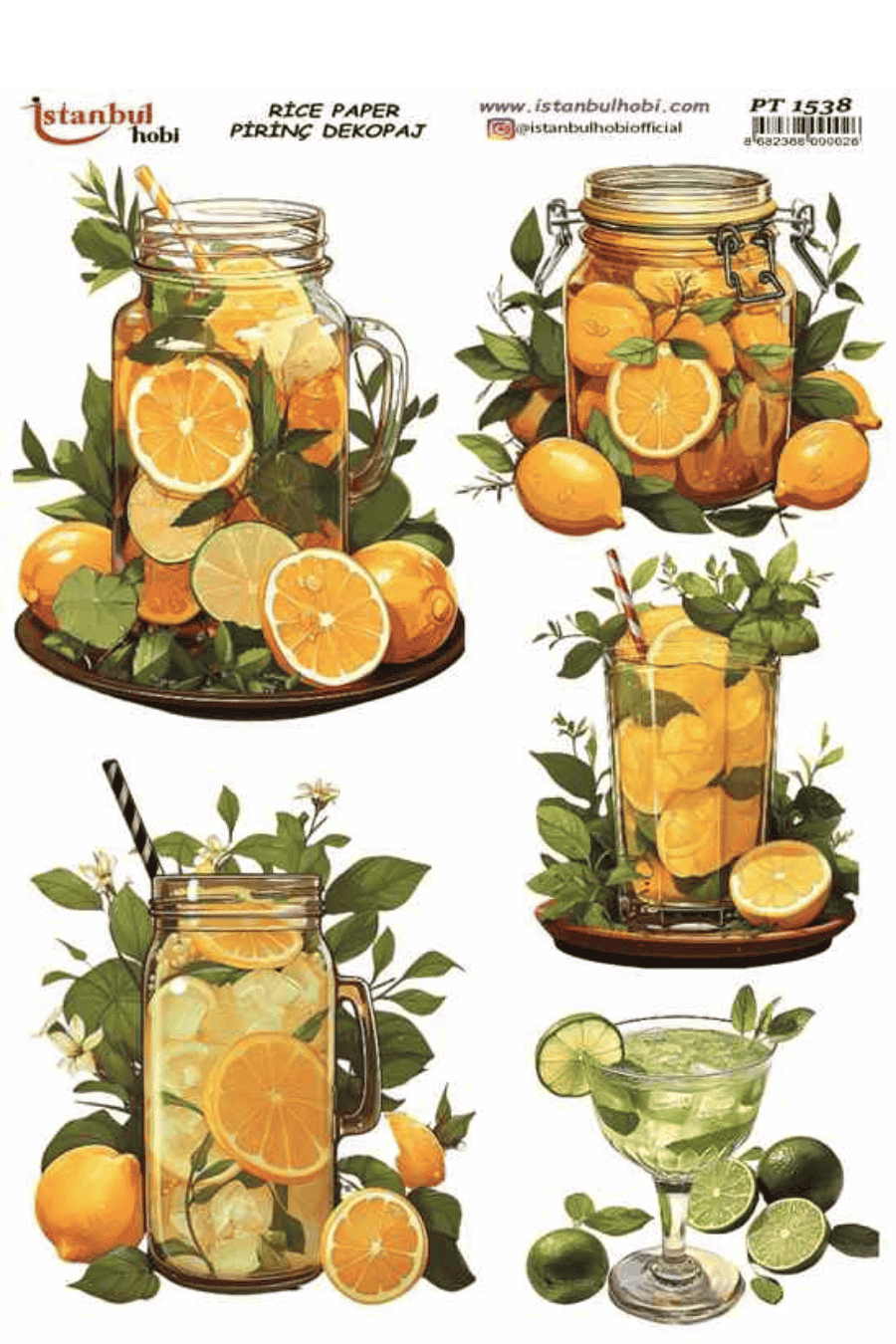 Pirinç Dekopaj Limon Desen Serisi PT-1538