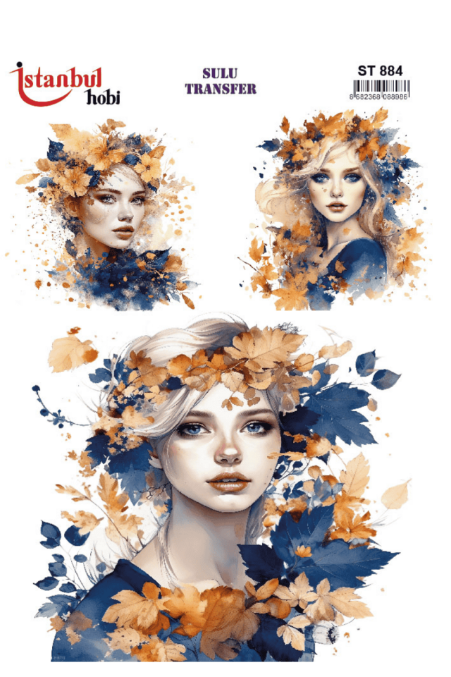 Sulu Transfer Kadınlar Desen Seri ST884