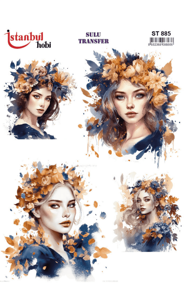 Sulu Transfer Kadınlar Desen Seri ST885