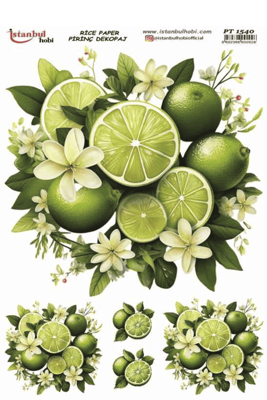 Pirinç Dekopaj Limon Desen Serisi PT-1540