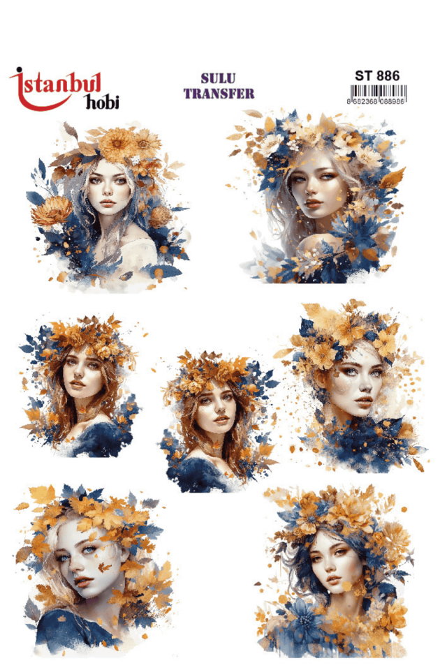 Sulu Transfer Kadınlar Desen Seri ST886