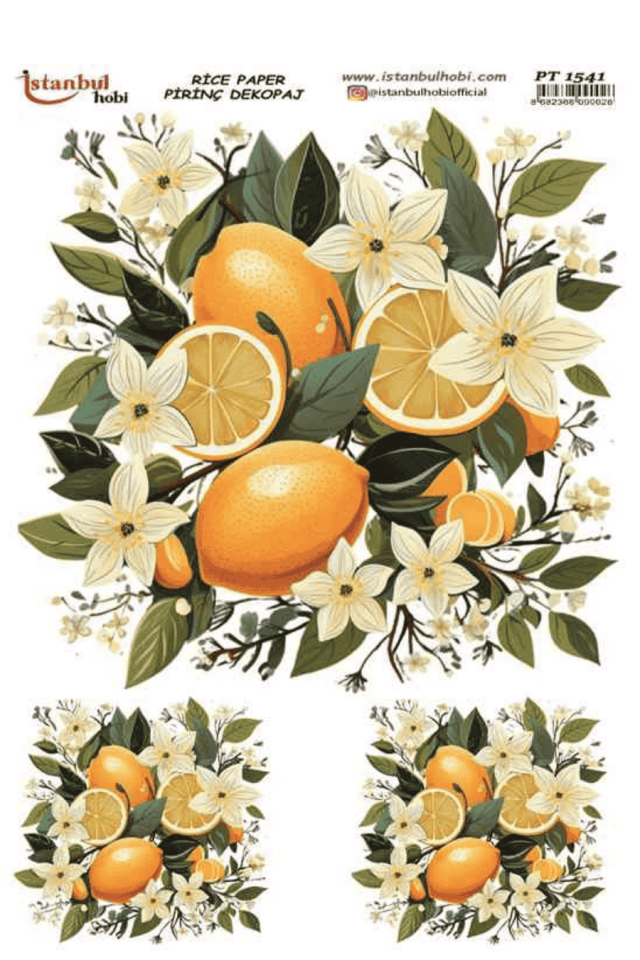 Pirinç Dekopaj Limon Desen Serisi PT-1541