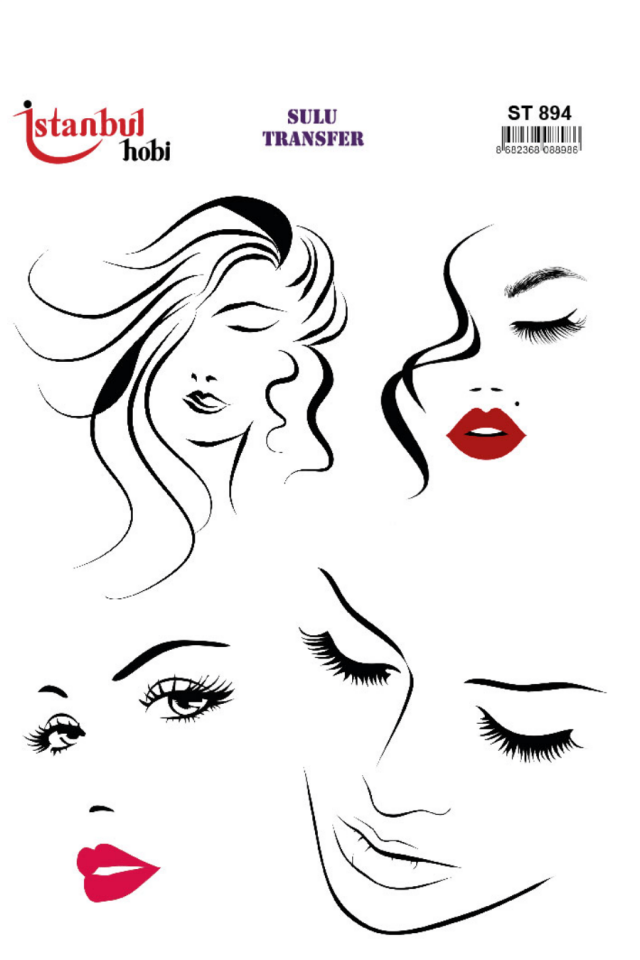 Sulu Transfer Kadınlar Desen Seri ST894