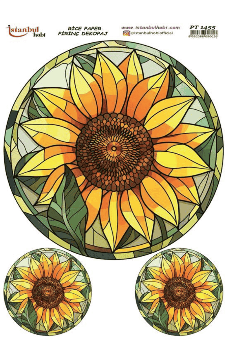 Pirinç Dekopaj Ayçiçek Serisi PT-1455