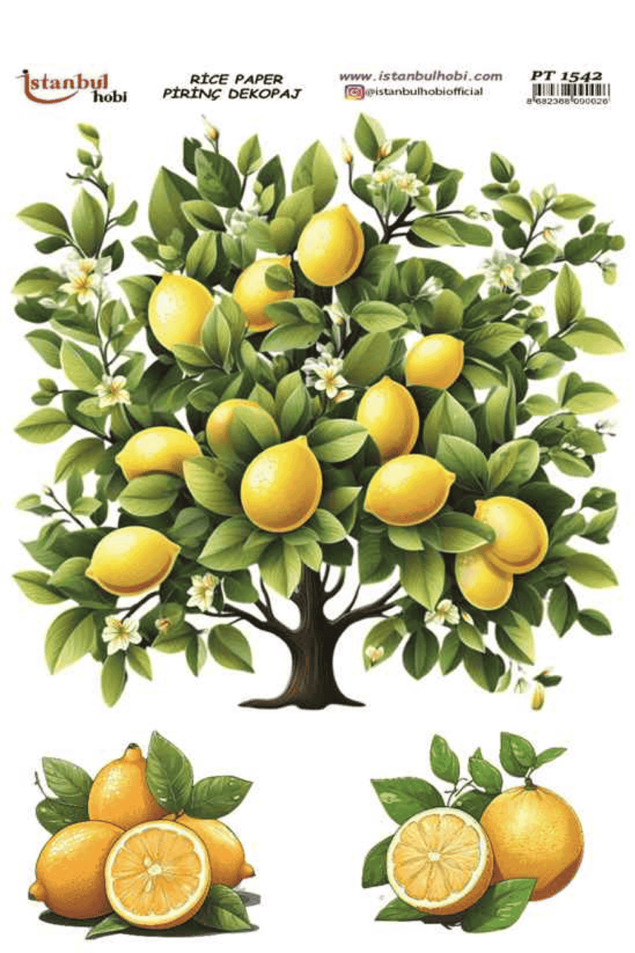 Pirinç Dekopaj Limon Desen Serisi PT-1542