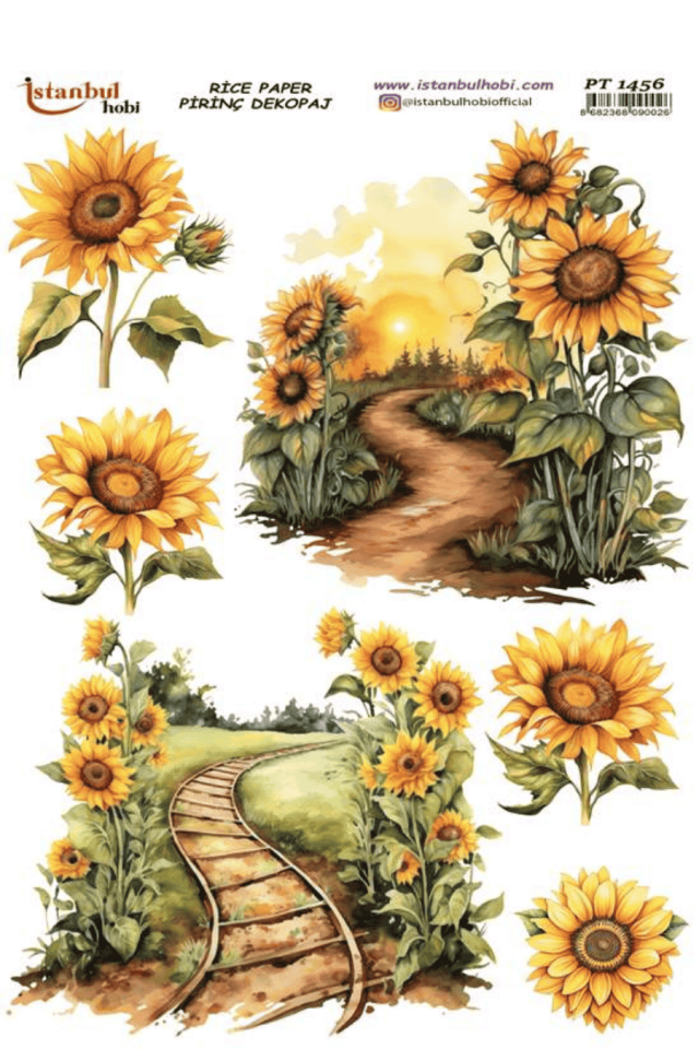 Pirinç Dekopaj Ayçiçek Serisi PT-1456