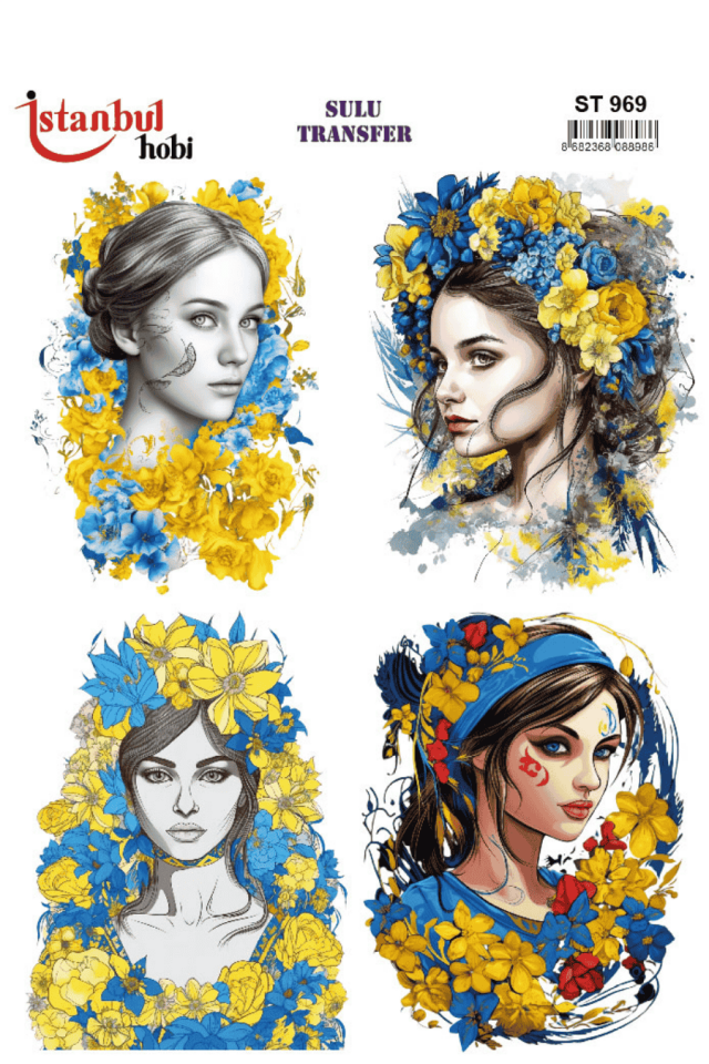 Sulu Transfer Kadınlar Desen Seri ST969