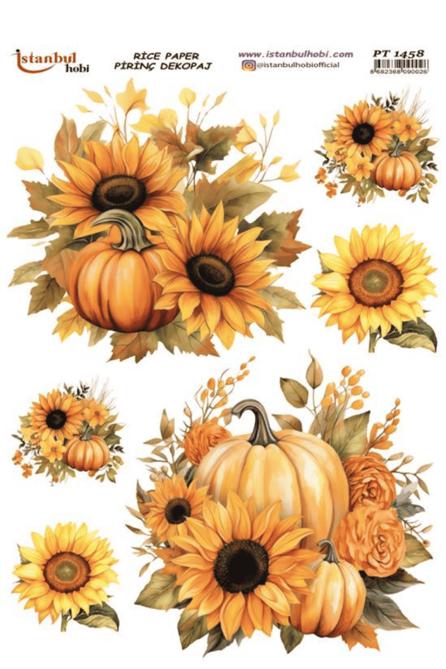 Pirinç Dekopaj Ayçiçek Serisi PT-1458