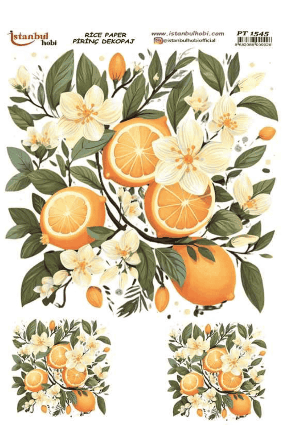 Pirinç Dekopaj Limon Desen Serisi PT-1545
