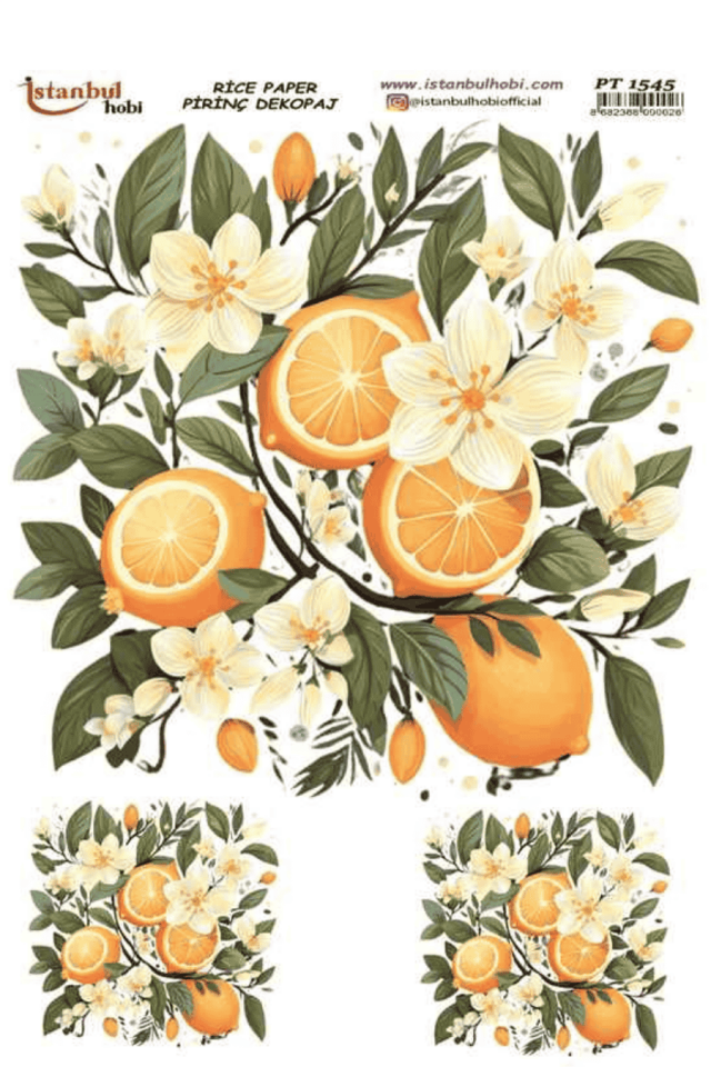 Pirinç Dekopaj Limon Desen Serisi PT-1545