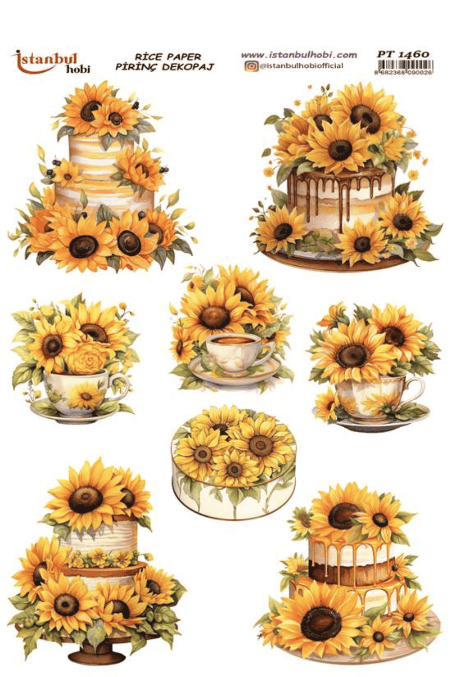 Pirinç Dekopaj Ayçiçek Serisi PT-1460