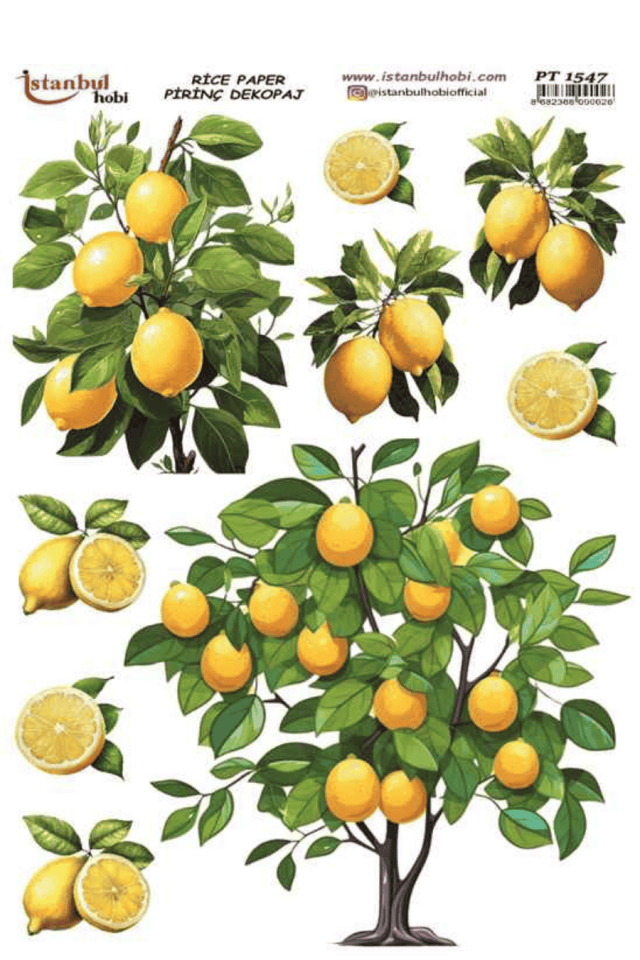 Pirinç Dekopaj Limon Desen Serisi PT-1547