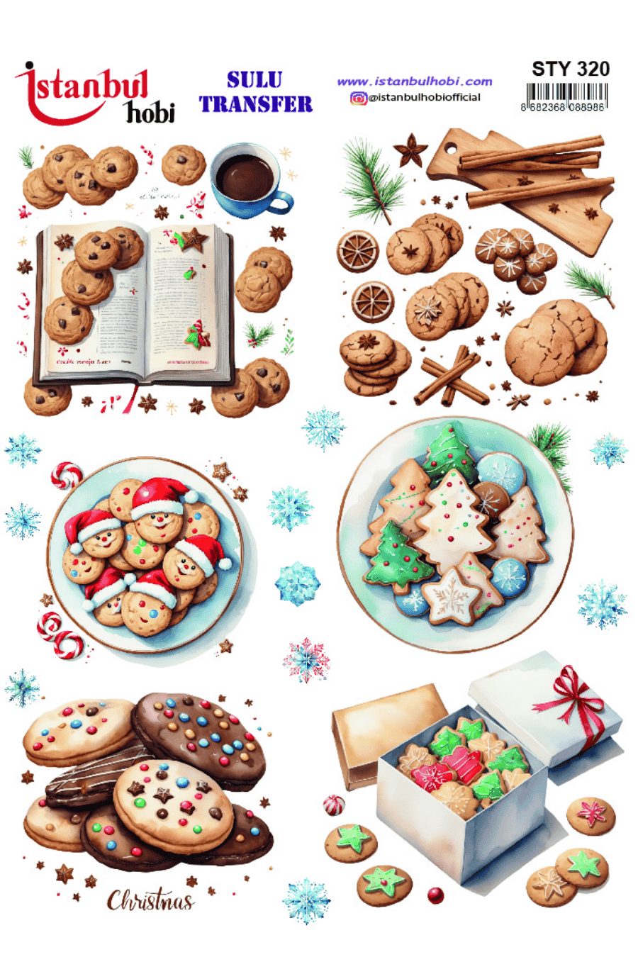 Sulu Transfer Yılbaşı Desen Seri STY320
