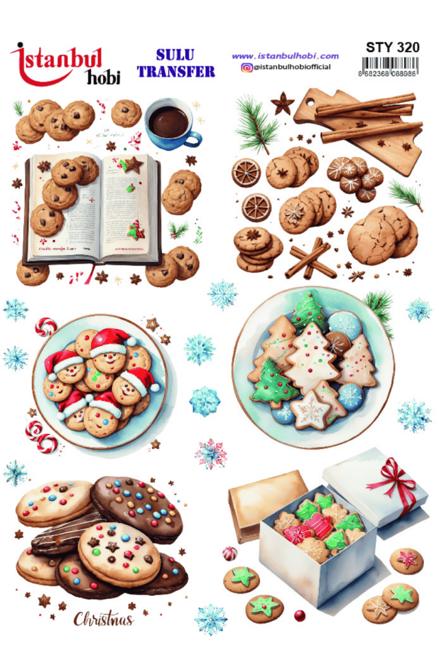 Sulu Transfer Yılbaşı Desen Seri STY320