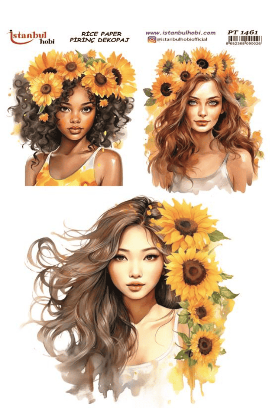 Pirinç Dekopaj Ayçiçek Serisi PT-1461