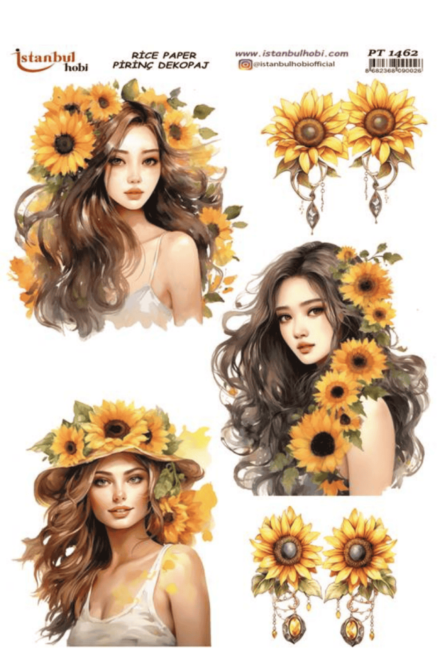 Pirinç Dekopaj Ayçiçek Serisi PT-1462