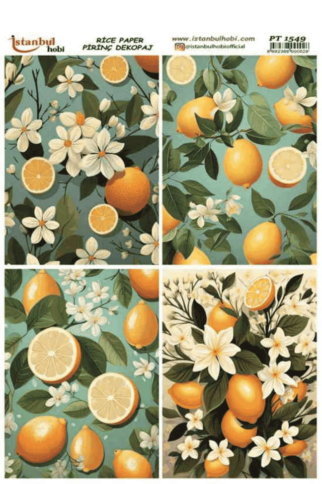 Pirinç Dekopaj Limon Desen Serisi PT-1549