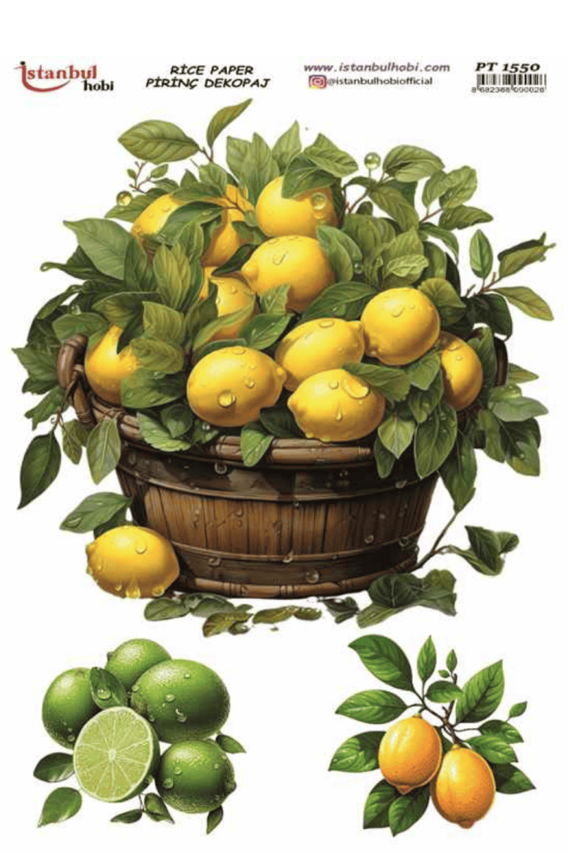 Pirinç Dekopaj Limon Desen Serisi PT-1550