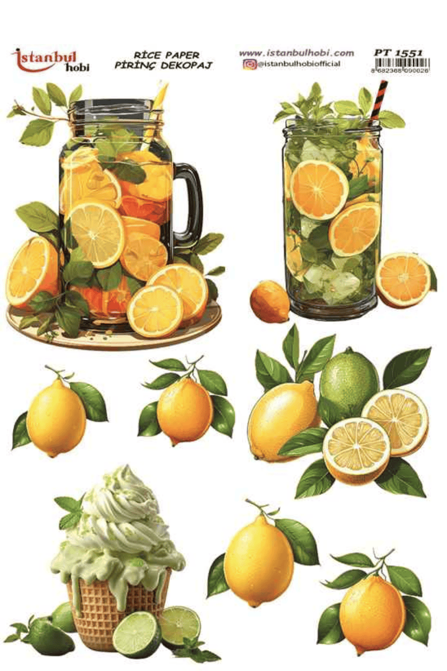 Pirinç Dekopaj Limon Desen Serisi PT-1551