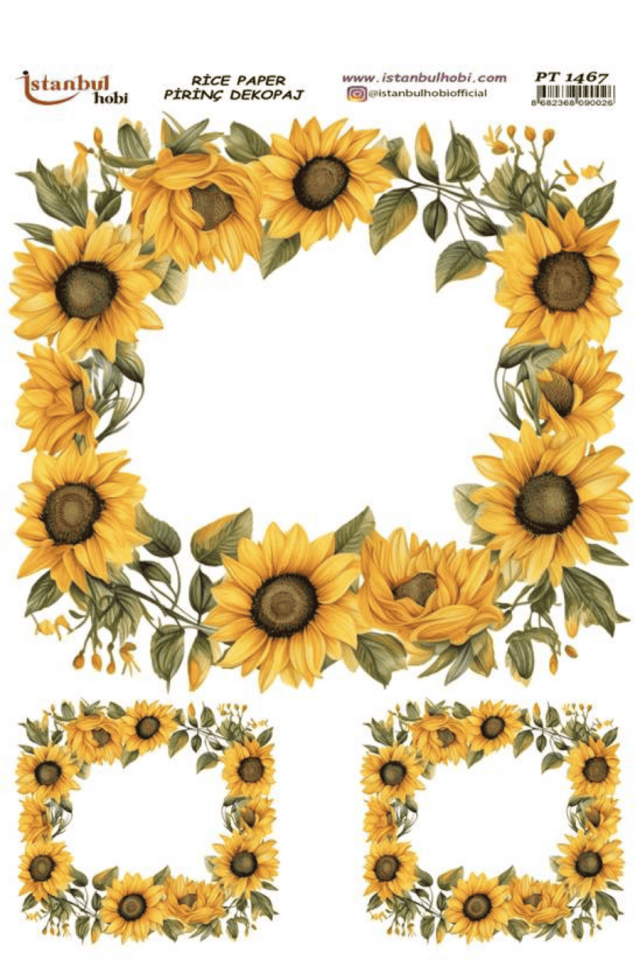 Pirinç Dekopaj Ayçiçek Serisi PT-1467