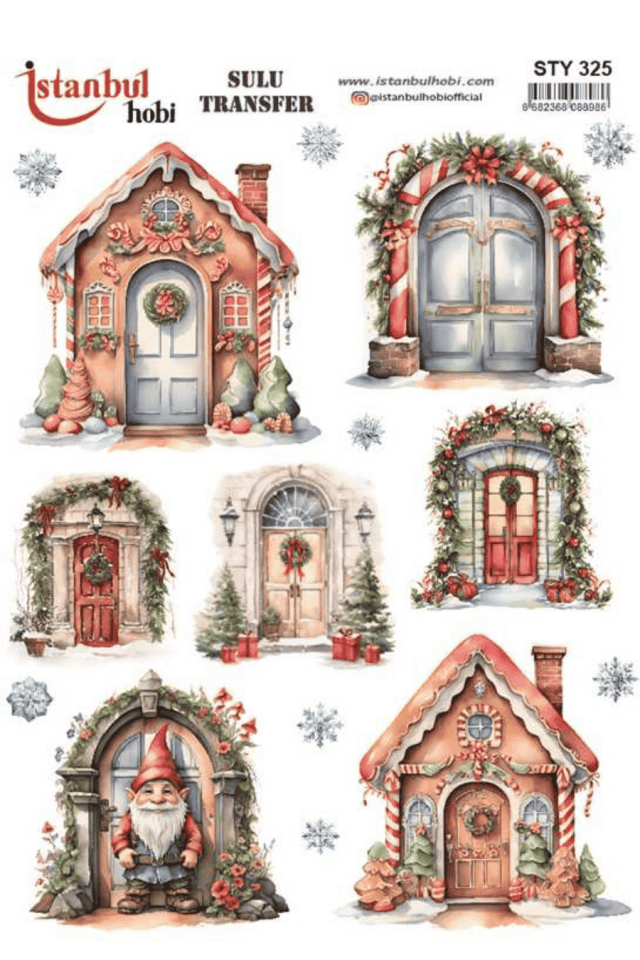 Sulu Transfer Yılbaşı Desen Seri STY325