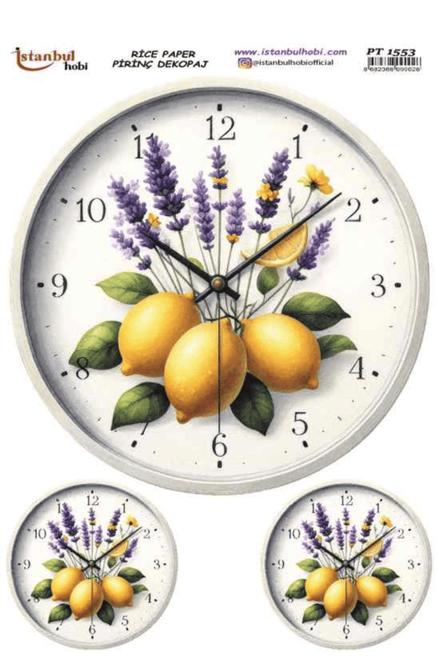 Pirinç Dekopaj Limon Desen PT-1553 30x42cm