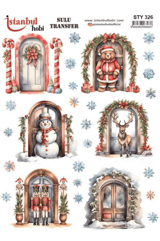Sulu Transfer Yılbaşı Desen Seri STY326