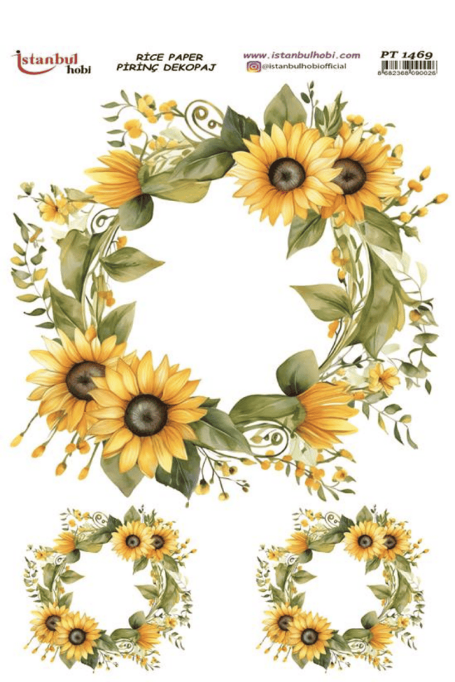 Pirinç Dekopaj Ayçiçek Serisi PT-1469