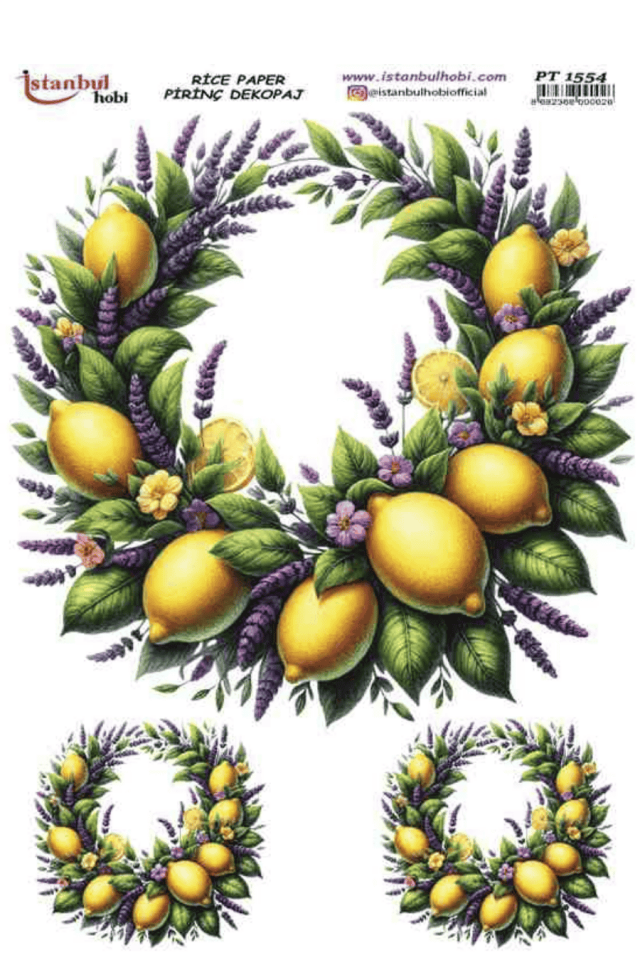 Pirinç Dekopaj Limon Desen Serisi PT-1554