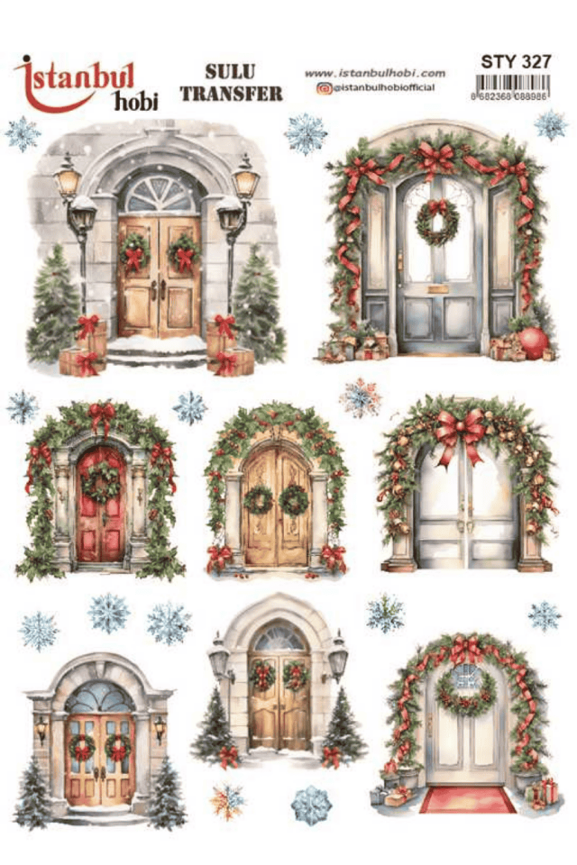 Sulu Transfer Yılbaşı Desen Seri STY327