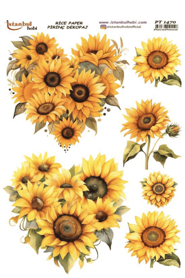 Pirinç Dekopaj Ayçiçek Serisi PT-1470