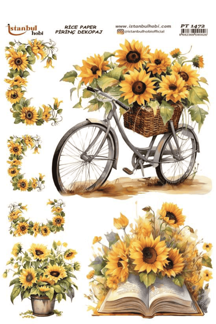 Pirinç Dekopaj Ayçiçek Serisi PT-1472