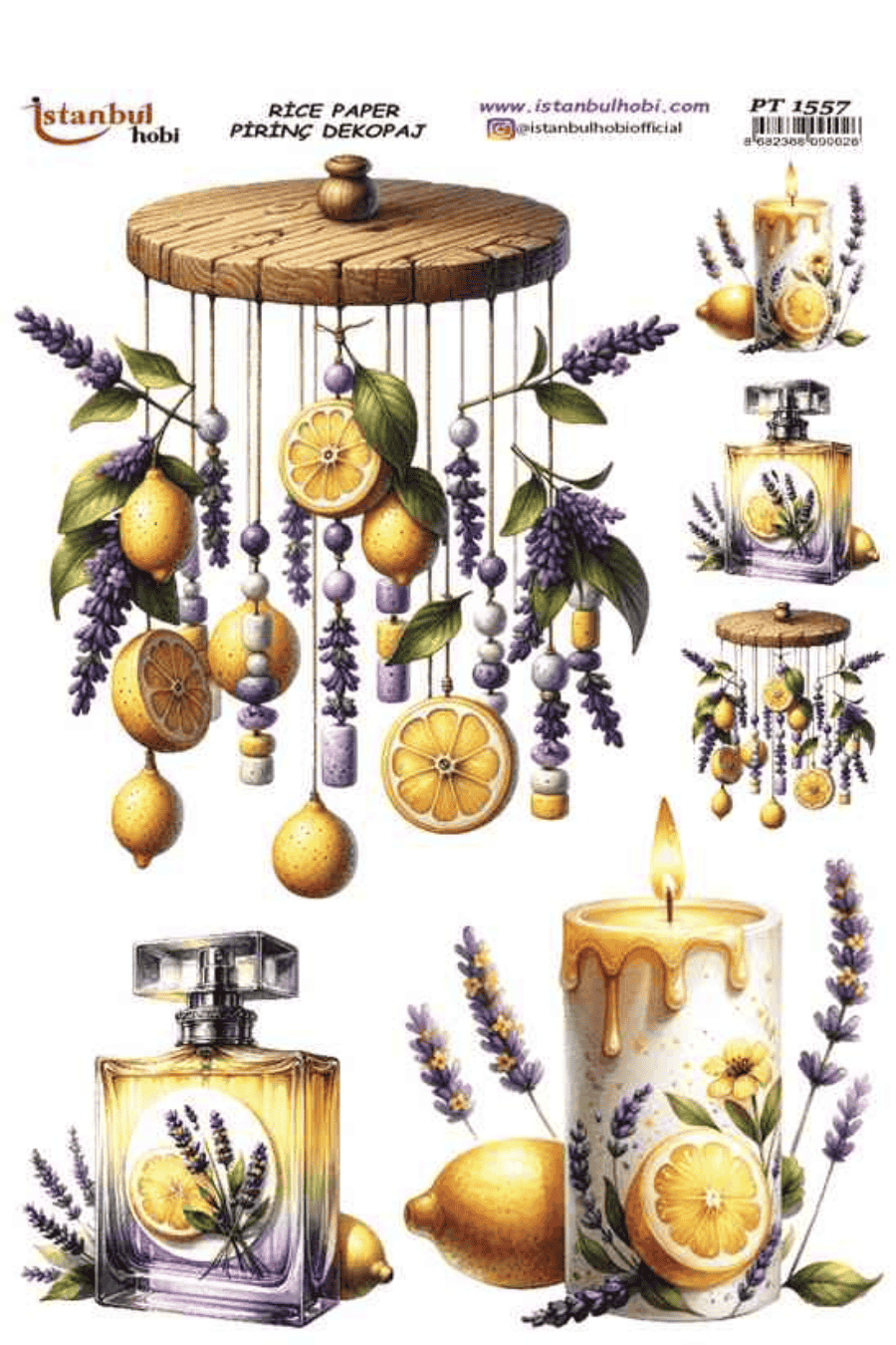 Pirinç Dekopaj Limon Desen Serisi PT-1557