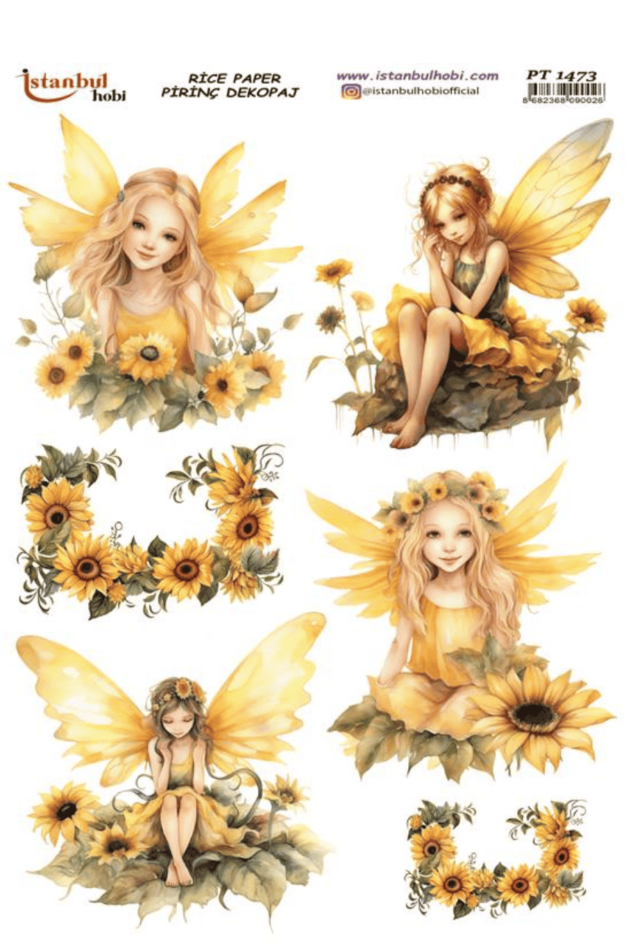 Pirinç Dekopaj Ayçiçek Serisi PT-1473