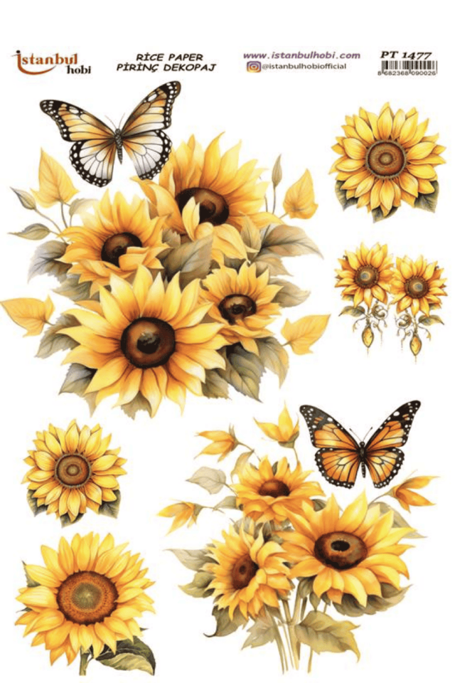 Pirinç Dekopaj Ayçiçek Serisi PT-1477